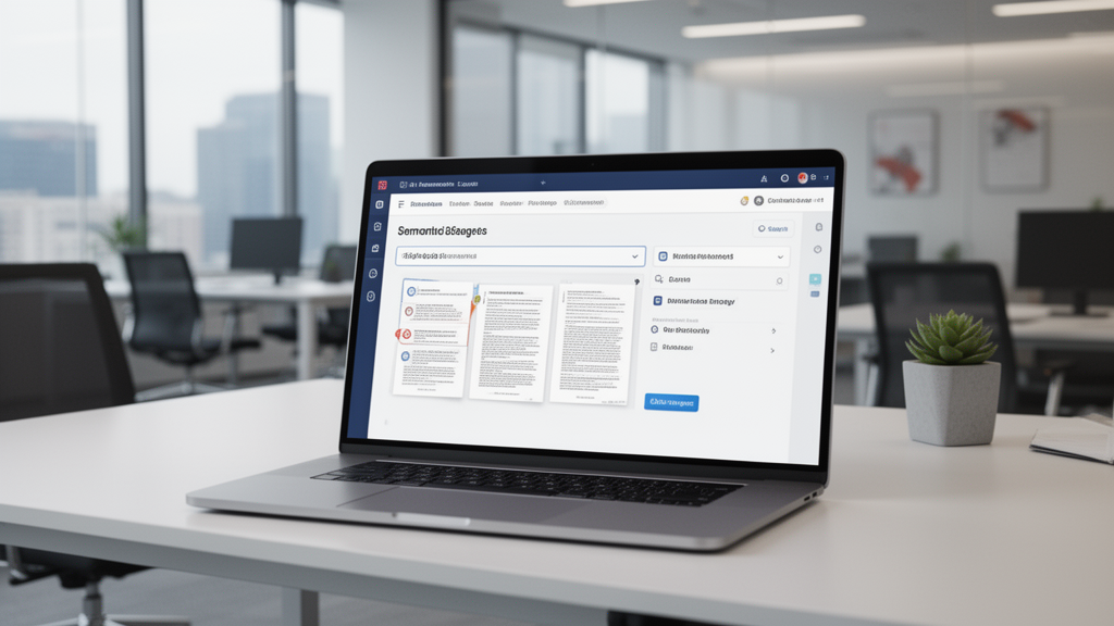 Illustration sur recherche intelligente contrats